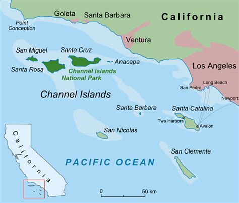 which of these islands is part california’s channel